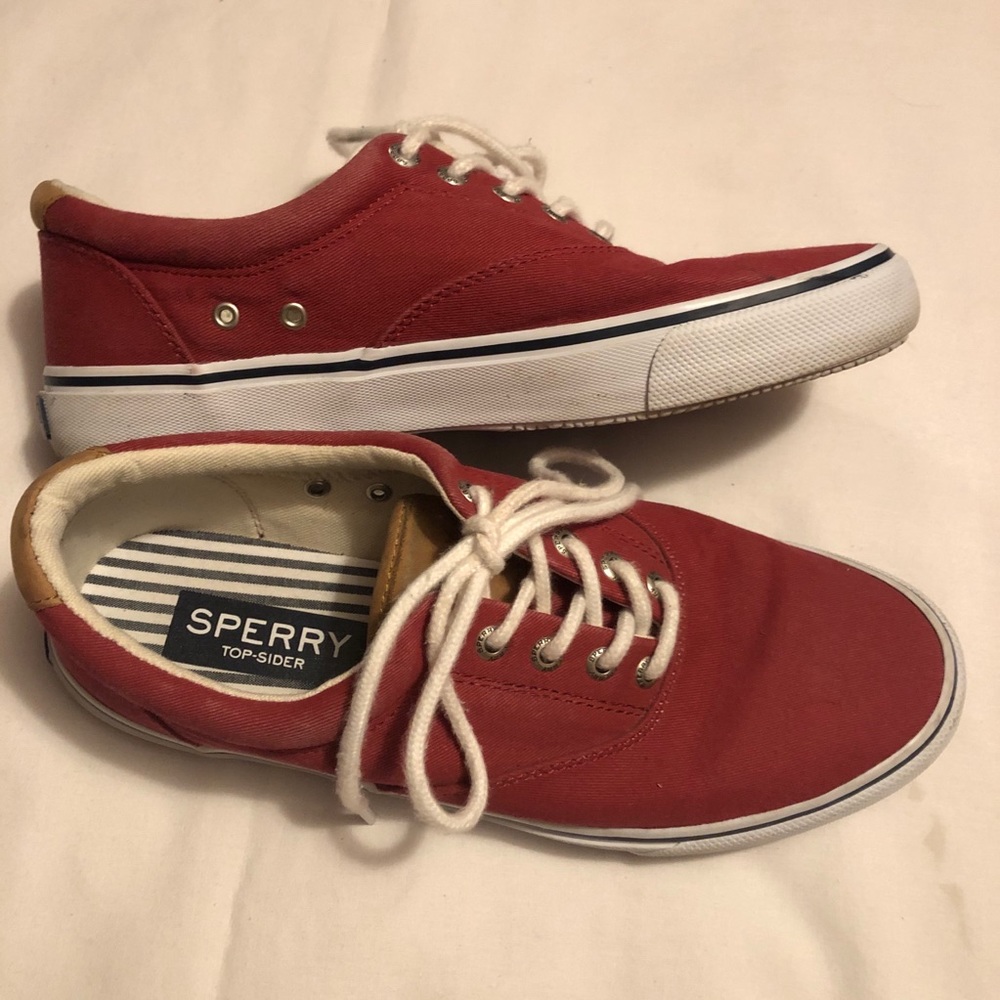 Sperry top sider red sneakers - Picture 2 of 9